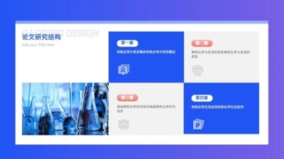 并列关系4项PPT图文页