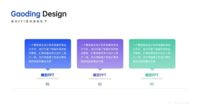 并列关系3项PPT图文页