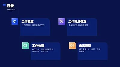 并列关系4项PPT图文页