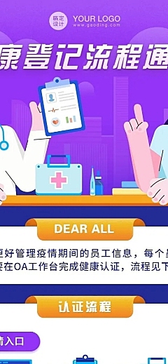 企业流程事项通知长图
