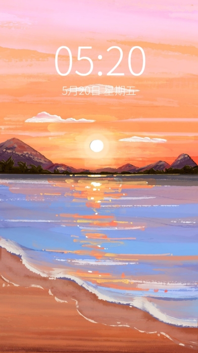 油画棒风唯美风景手机壁纸