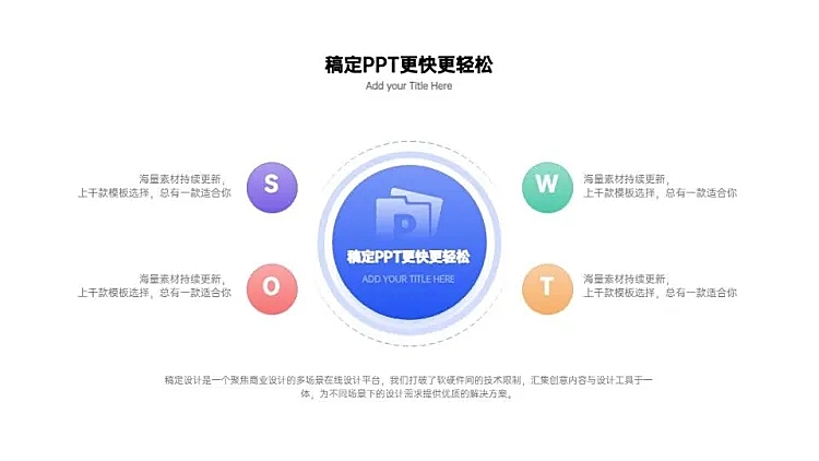内容分析并列关系4项商务PPT图文页