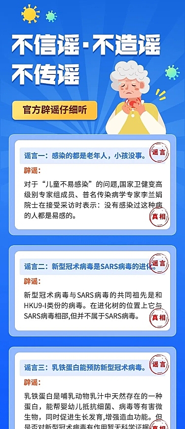 疫情防护攻略指南疫情辟谣长图海报