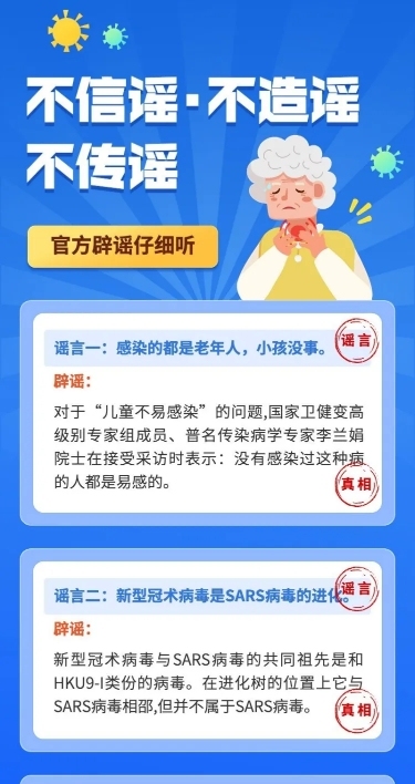 疫情防护攻略指南疫情辟谣长图海报