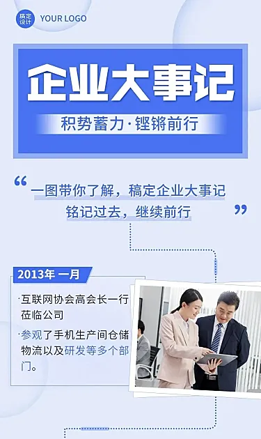 企业发展大事记企业历程介绍文章长图