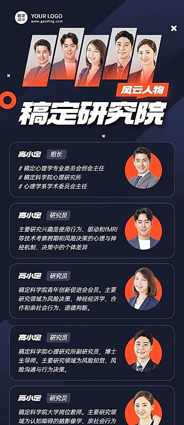 企业商务合照团队晒照长图海报