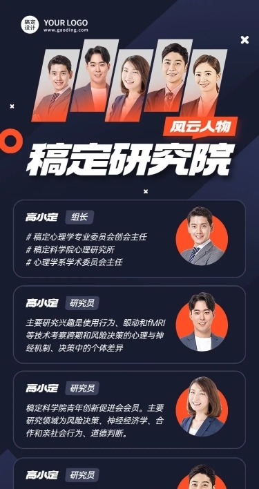 企业商务合照团队晒照长图海报