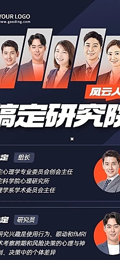 企业商务合照团队晒照长图海报