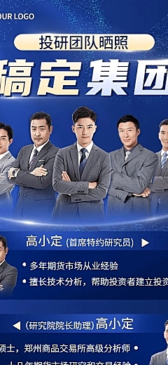 企业商务合照团队晒照长图海报
