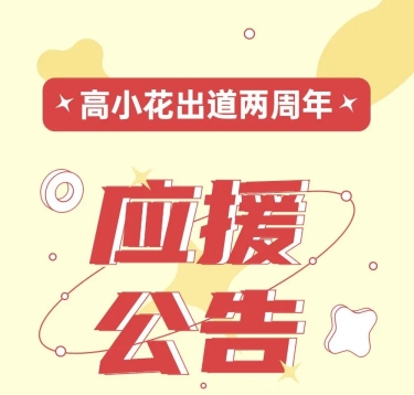 简约几何风明星应援生日长图预览效果