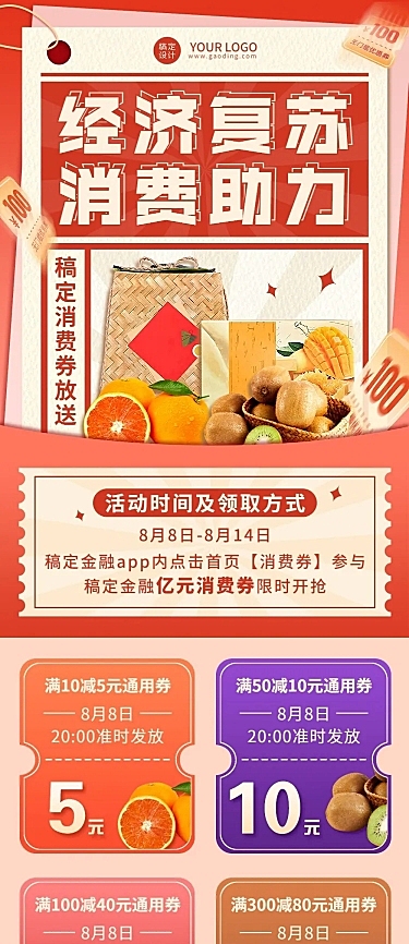 新媒体文化旅游局消费券长图排版