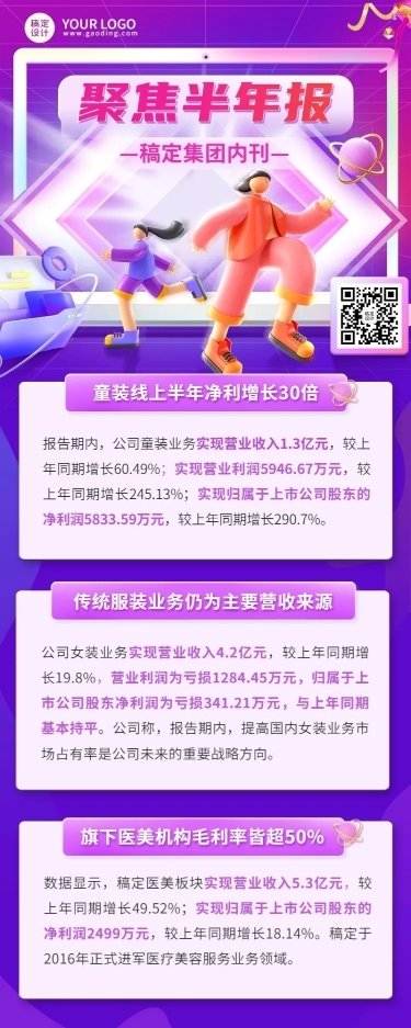 企业日报企业资讯长图海报排版