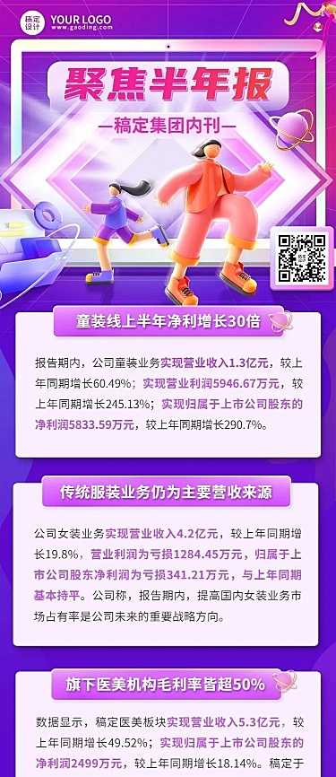 企业日报企业资讯长图海报排版