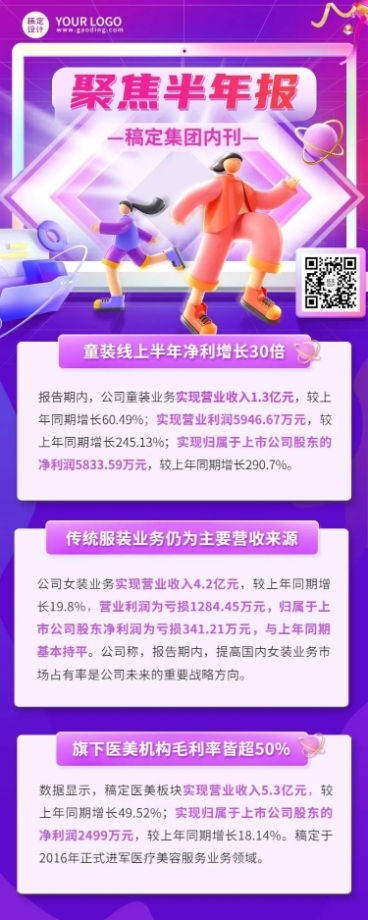 企业日报企业资讯长图海报排版预览效果