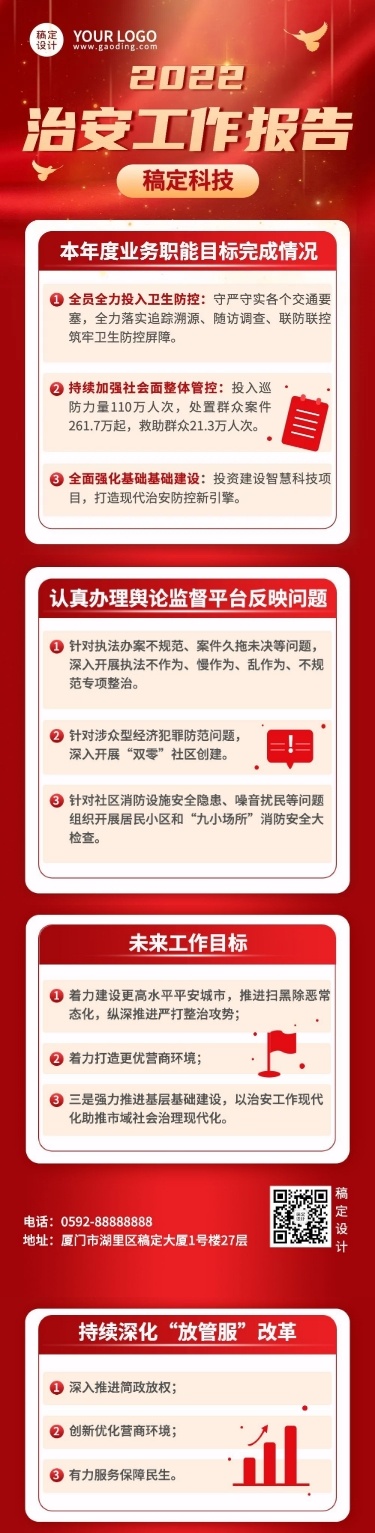 融媒体治安工作总结文章长图