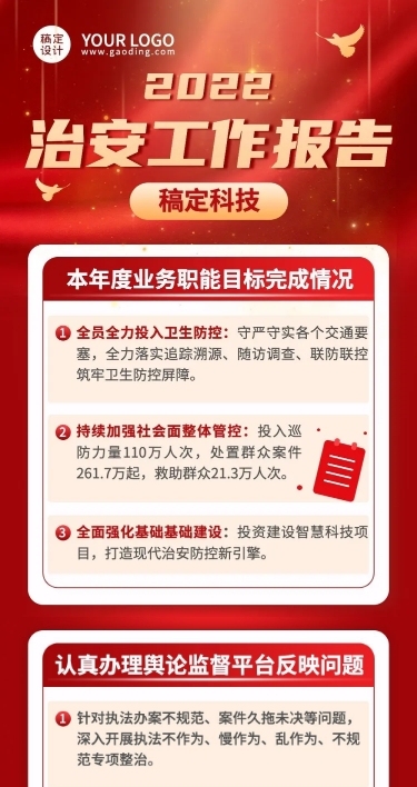融媒体治安工作总结文章长图