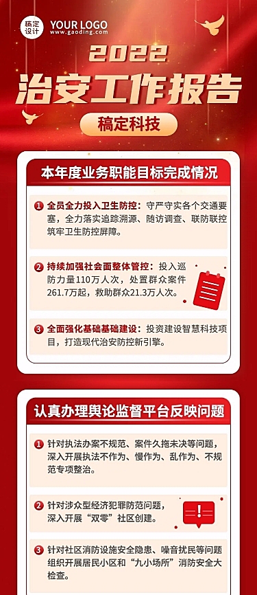 融媒体治安工作总结文章长图