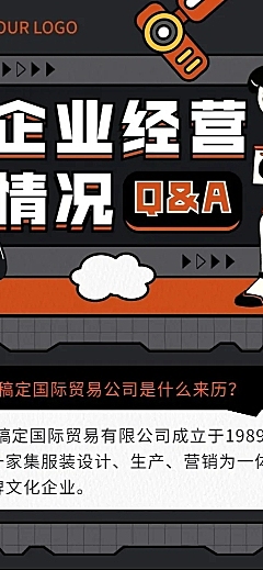 企业知识问答Q&A长图海报排版