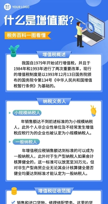 融媒体经济财税知识科普排版文章长图