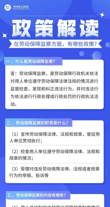融媒体劳动保障政策资讯问答文章长图