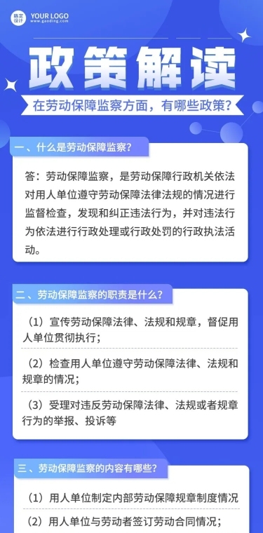 融媒体劳动保障政策资讯问答文章长图