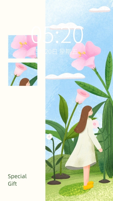 油画棒风文艺唯美手机壁纸预览效果