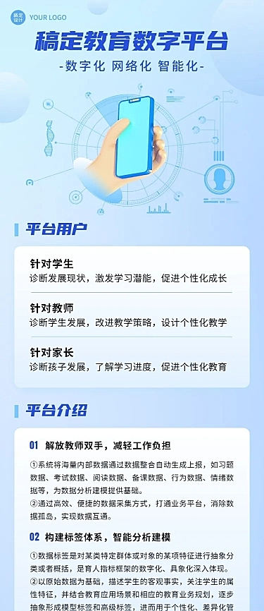 IT互联网数据平台服务介绍长图