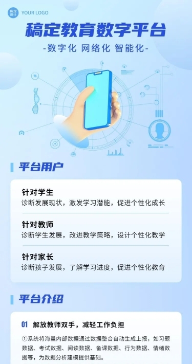 IT互联网数据平台服务介绍长图