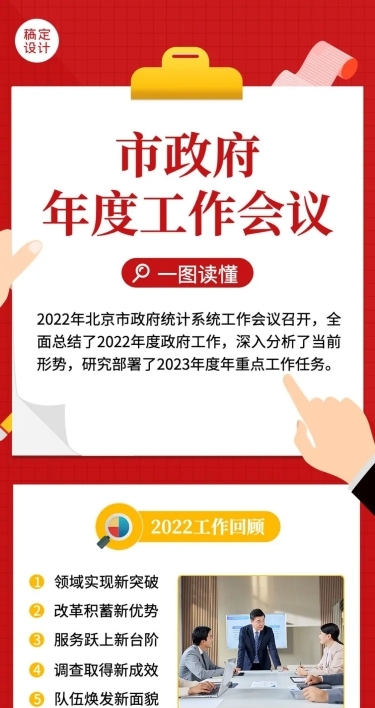 融媒体年度政务工作报告一图读懂文章长图