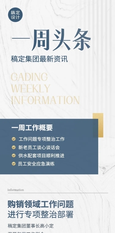 企业行业资讯企业日报周报月报文章长图