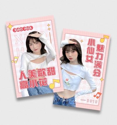 明星应援饭制周边小卡
