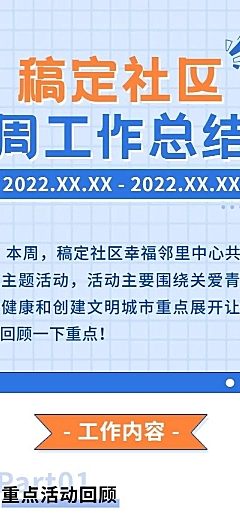 融媒体社区工作总结汇报文章长图