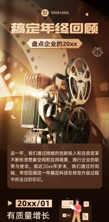 企业年度回顾企业大事记文章长图