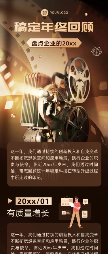 企业年度回顾企业大事记文章长图