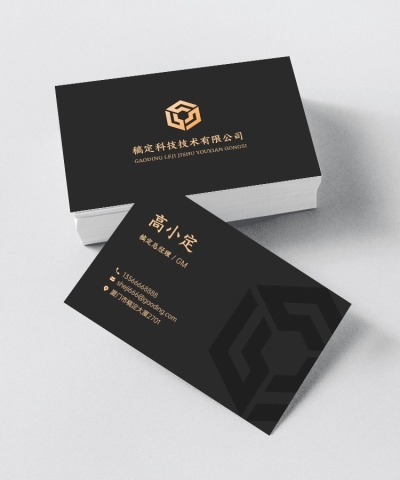企业高管自我介绍横版名片