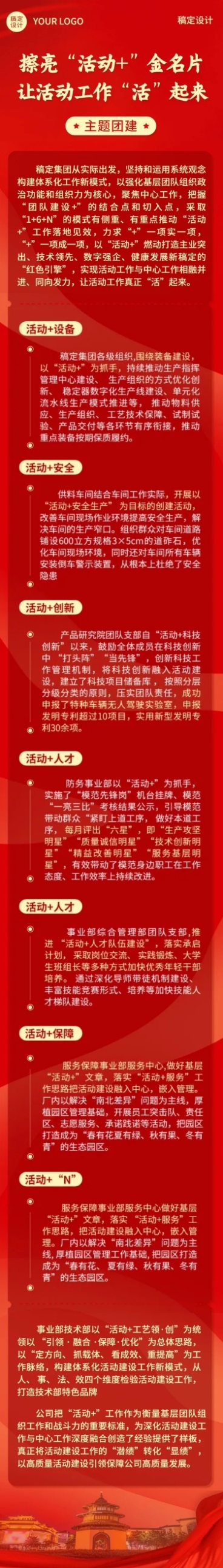 融媒体团队建设活动文章长图预览效果