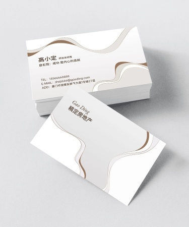 企业高管自我介绍横版名片