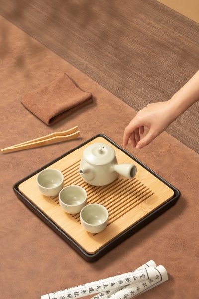 咔神-浅色陶瓷茶具（适配方形产品）-中式复古风