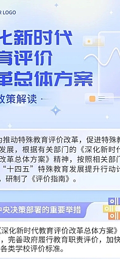 轻透几何风方案政策宣读长图