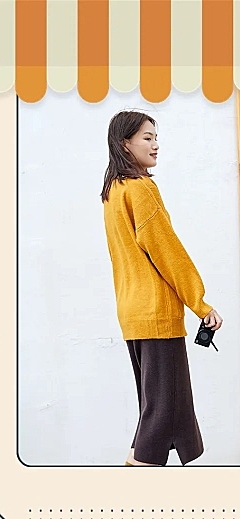 秋冬可爱服装女装毛衣详情页