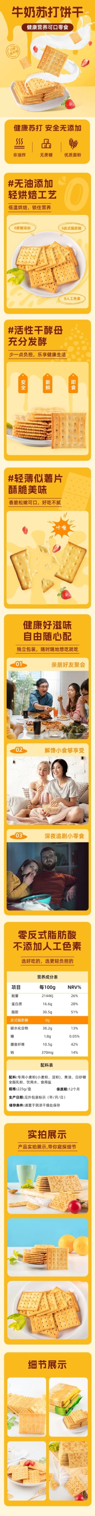 电商零食/水果苏打饼干产品展示详情页预览效果
