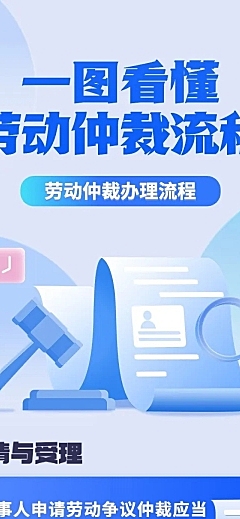 轻透几何风民生服务政策宣读长图