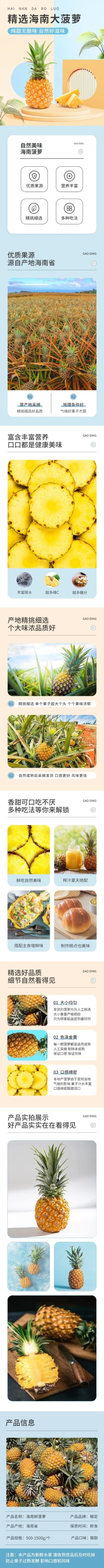 电商零食水果商品详情页预览效果