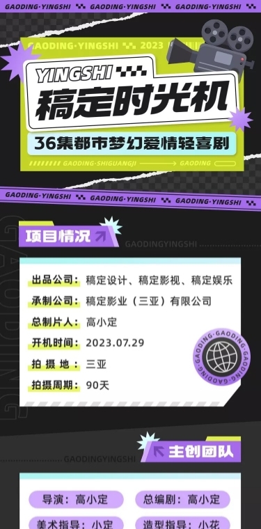 都市情感剧影视组讯招募长图