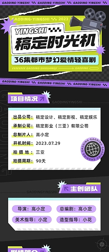 都市情感剧影视组讯招募长图