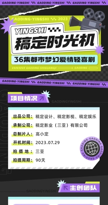 都市情感剧影视组讯招募长图