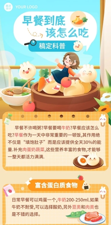 餐饮美食科普攻略文章长图