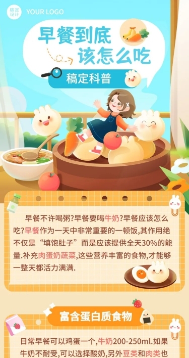 餐饮美食科普攻略文章长图