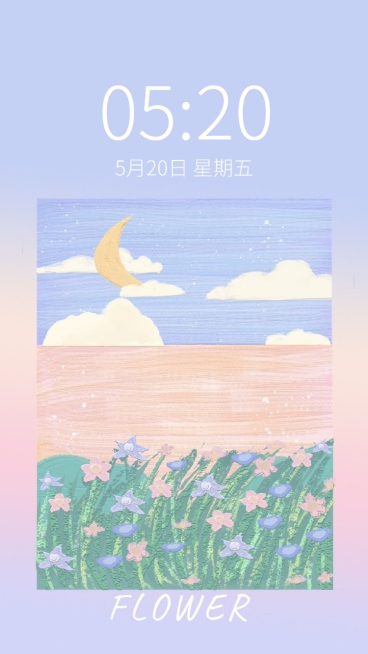 油画棒唯美风手机壁纸预览效果