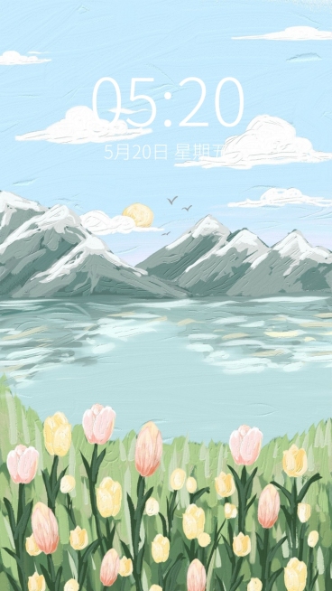 油画棒风唯美手机壁纸预览效果